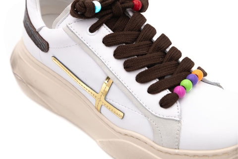 Gio Piu sneakers con dettagli colorati Giada 62G