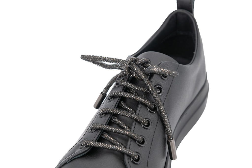 Stokton sneakers pelle con lacci lurex 970-D