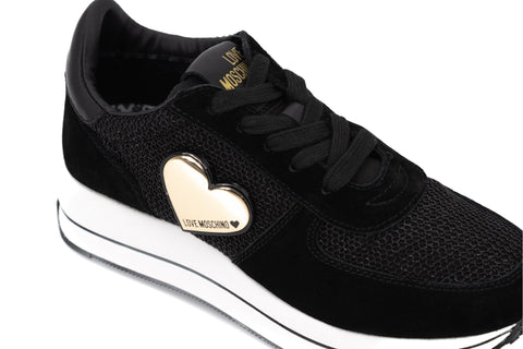 Love Moschino sneakers suede tessuto JA15044