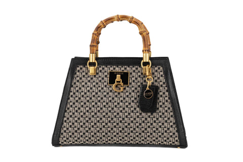 Guess borsa a mano due manici bamboo Stephi
