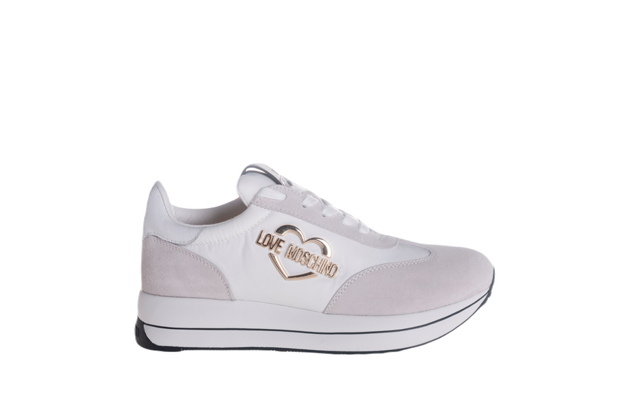 Love Moschino sneakers suede tessuto